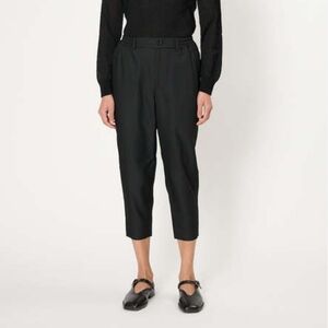 Painted metallic black trouser pants